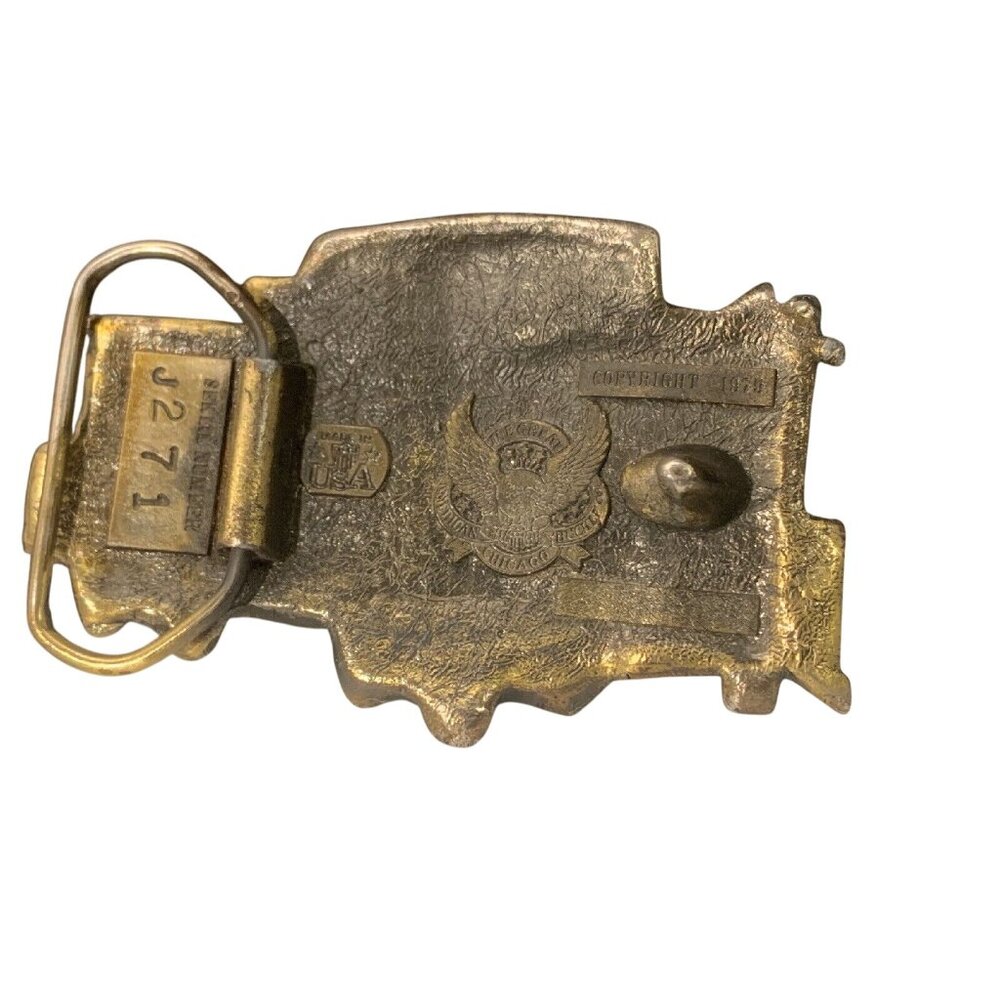 Vintage The Great American Chicago Belt Buckle Train Caboose 1979 (1151) - Picture 5 of 5
